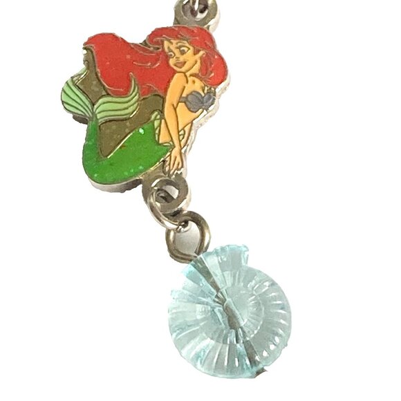 Vintage Disney Little Mermaid Princess Ariel Clip On Charm Bracelet Zipper Pull - Picture 1 of 12